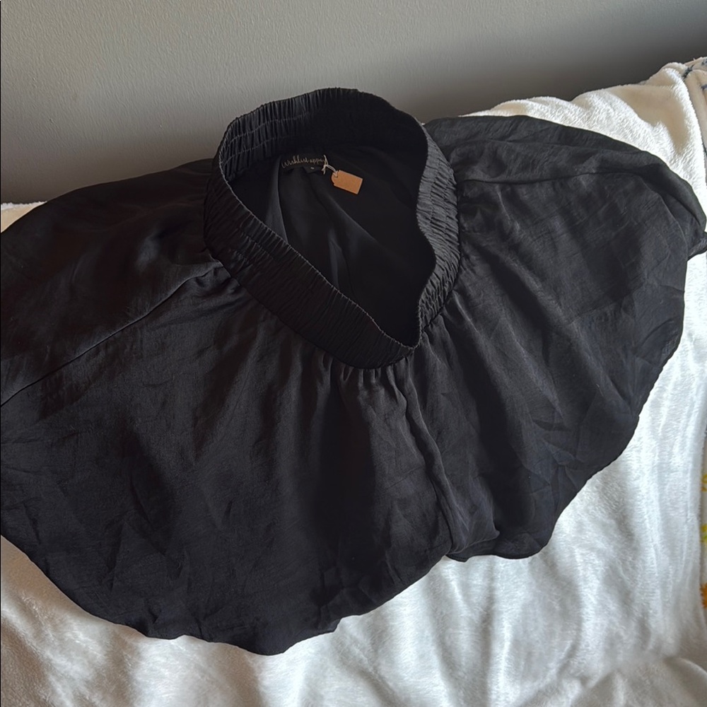 Black Flowy Shorts